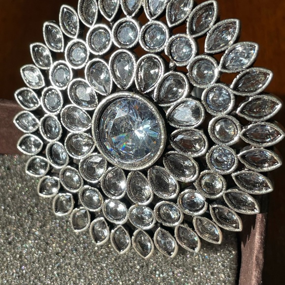 Tanjor Thousand Eyes Large Cocktail Round Ring with stones - Picture 7 of 8